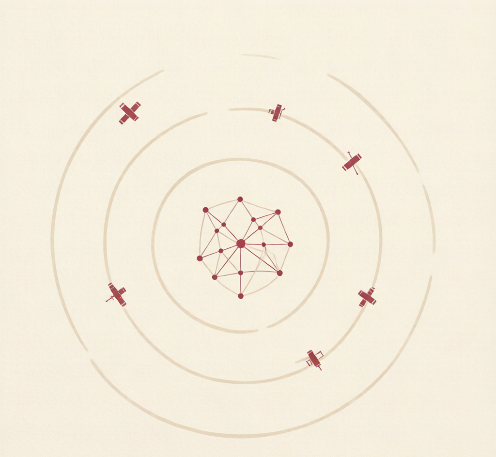 第六代移动通信主题编辑插画